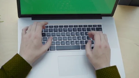 Man typing on the keyboard Stock Footage 104109583