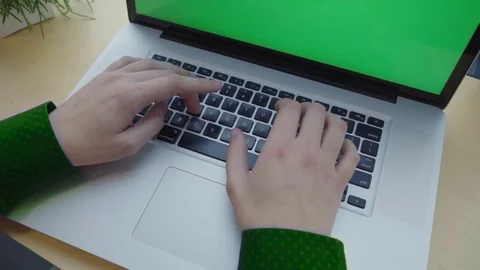 Man typing on the keyboard Stock Footage 104109701