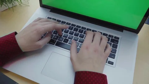 Man typing on the keyboard Stock Footage 104109720