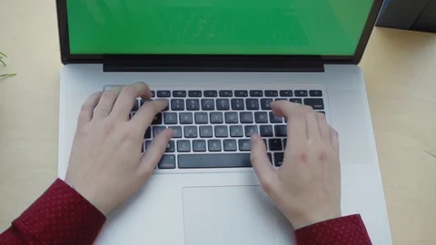 Man typing on the keyboard Stock Footage 104109788
