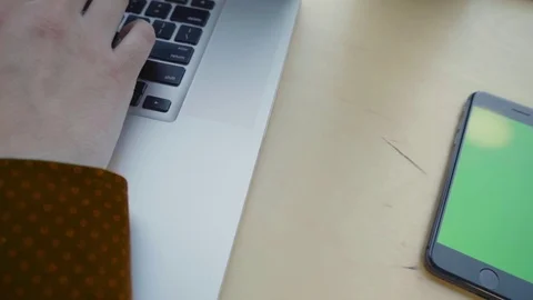 Man typing on the keyboard Stock Footage 104109874