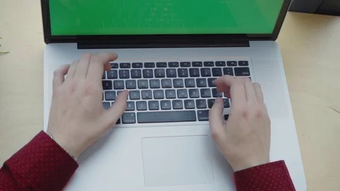 Man typing on the keyboard Stock Footage 104109994
