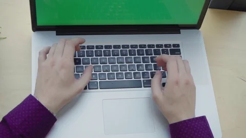 Man typing on the keyboard Stock Footage 104110034