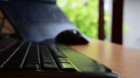 Man typing on keyboard Stock Footage 105628951