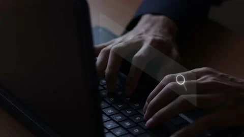 Man typing on keyboard. Stock Footage 166983975