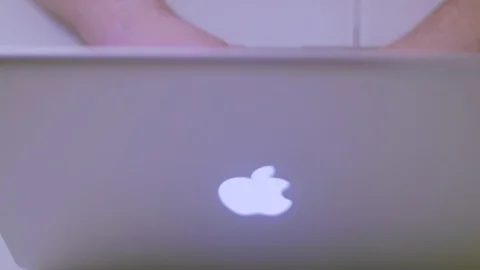 Man typing on the laptop different angle 3 Stock Footage 86094346