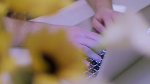 Man typing on the laptop different angle 2 Stock Footage 86094565