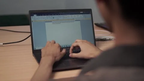 A Man Typing On A Laptop Keyboard Stock Footage 219301060