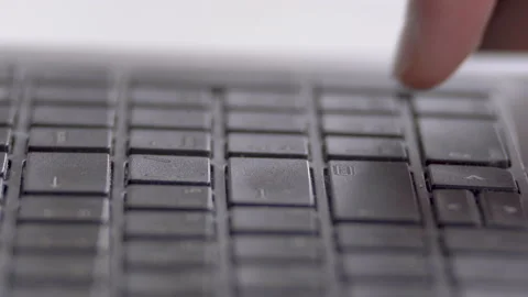 Man typing on laptop, macro video Stock Footage 221675849