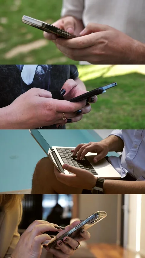 A man typing on a laptop, remote work, computer, freelance writer. Stock Footage 334836424