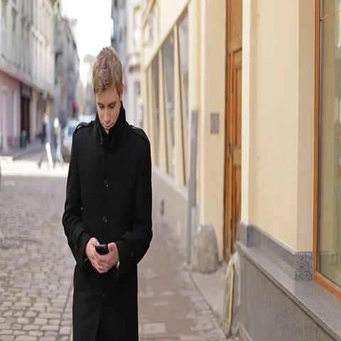 Man typing on mobile phone Stock Footage 69586601