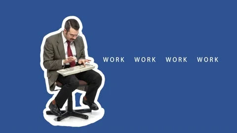 Man typing text on a computer keyboard. Freelancer or office worker Stock Footage 166506705