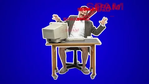 Man typing text on a computer keyboard. Freelancer or office worker Stock Footage 166681691