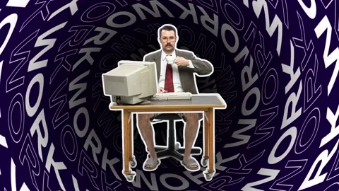 Man typing text on a computer keyboard. Freelancer or office worker Stock Footage 166825113