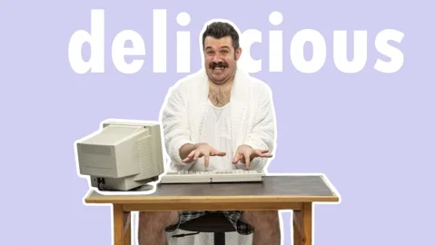 Man typing text on a computer keyboard. Freelancer or office worker Stock Footage 167200064