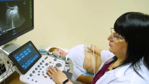 A man undergoes an electroencephalogram (EEG) Видео 321609351