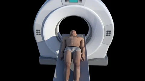 Man Undergoing CT Scan Version2 動画素材 122236781