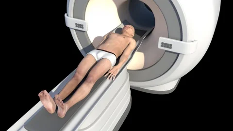 Man Undergoing MRI Examination Version2 動画素材 122222338