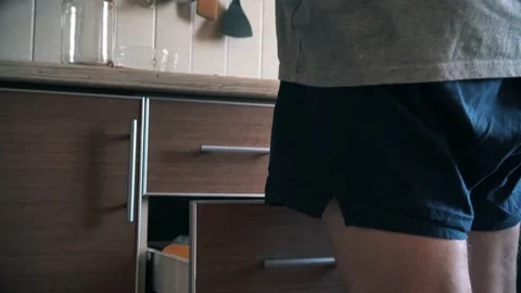 A man in underpants Stock Footage 148128319