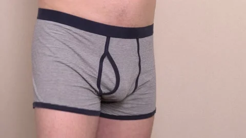 Man in underwear close up Stock Footage 147672076