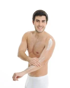 Man in underwear Stock Photos