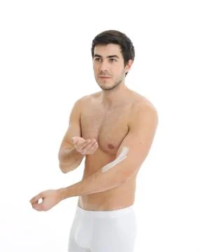 Man in underwear Stock Photos