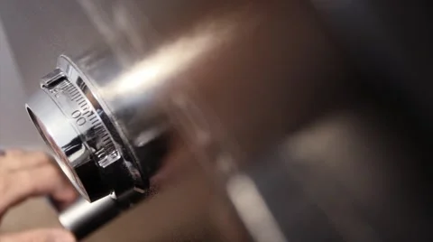 A man unlocking the home safe Stock Footage 47073172