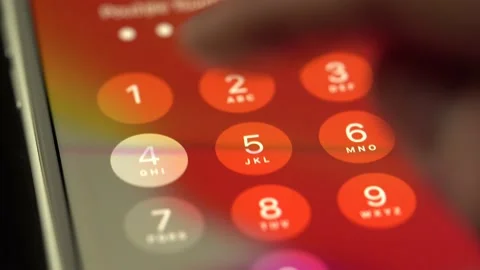 A man unlocks a smartphone - closeup on the screen Stock-Footage 133593726