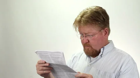 Man Upset About Bills Debts Vidéo 49789764