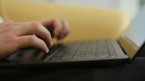 Man use desktop computer for smart business work,home tech lifestyle Stock Footage 171191923