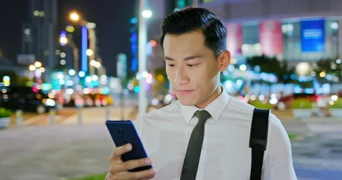 Man use facial recognition system Stock Footage 119643518