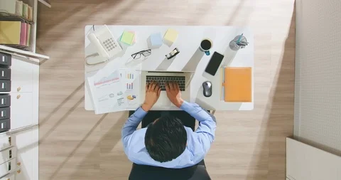 Man use laptop to work Stock Footage 121204825