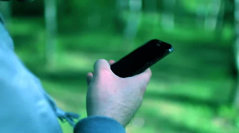 Man use phone Video stock 49749173
