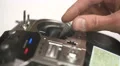 The man use the remote control for the drone. Real time capture 4k or 4k+ Resolution