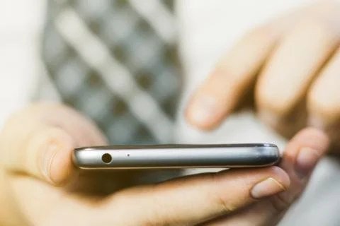 Man use smartphone Фото