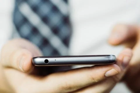 Man use smartphone 스톡 사진