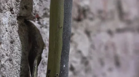 Man Used Circular Cutting Machine is Cut the Pipe with Lot of Sparks Stock Footage 68955407