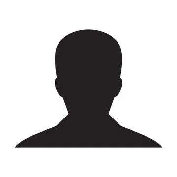 Man User Icon - Person Profile Avatar Glyph Vector Illustration Stock Illustration
