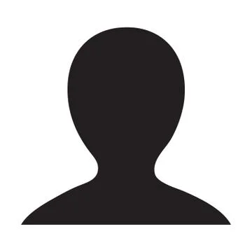 Man User Icon - Person Profile Avatar Glyph Vector Illustration Stock Illustration