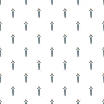 Man user pattern with laptop activity Illustrazione stock