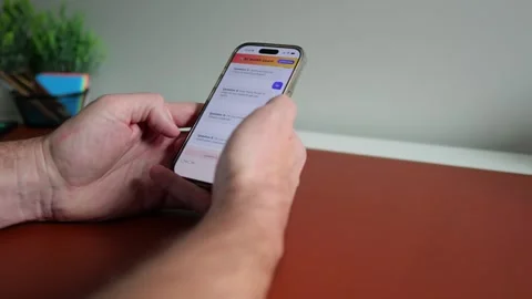 Man Uses Artificial Intelligence Health Coach Bot Stock-Footage 321091284