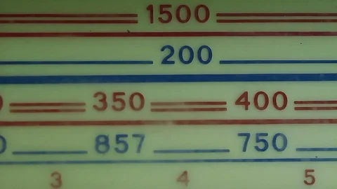 Man uses old radio Stock Footage 74844871