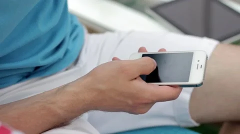 Man Uses The Phone Stock-Footage 65156312