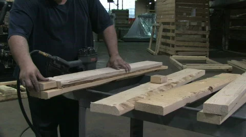 Man Uses Power Tool 1 Stock Footage 280147