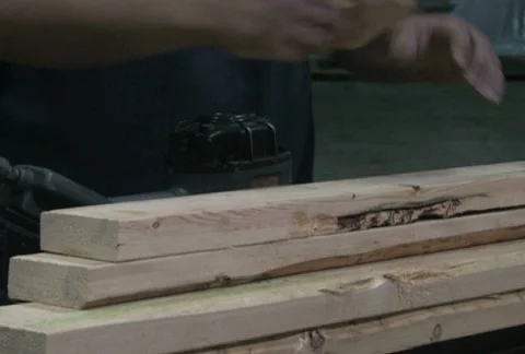 Man Uses Power Tool 2 Stock-Footage 284308