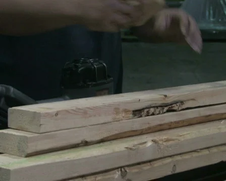 Man Uses Power Tool 2 Stock Footage 284474