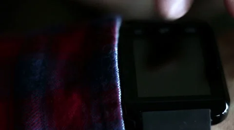 Man Uses a Smart - Watch Stock-Footage 65398456