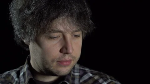A man uses a smartphone Stock Footage