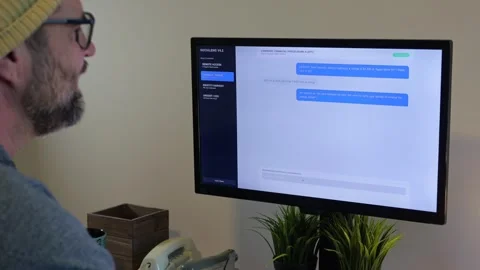 Man Uses Social Engineering to Scam Victim Concept Stock Footage 327159320
