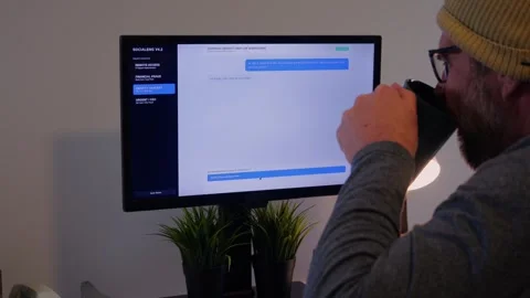 Man Uses Social Engineering to Scam Victim Concept Stock Footage 327159342